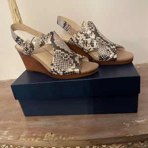 Snakeskin Print Sandal